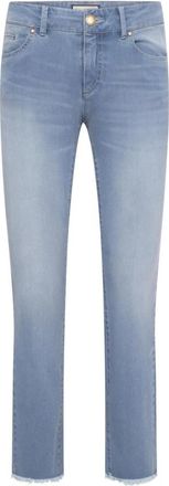 Seductive Claire Cropped Denim Jeans - Dames - Slim Fit Jeans - Blauw - M - Denim - Jeans