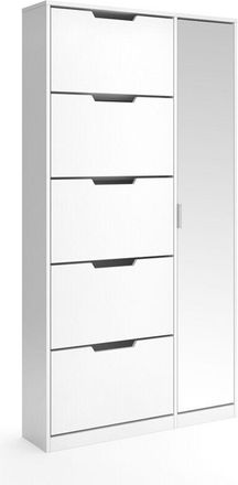 Vicco Zapatera Abatible Luca, Blanco, 22 X 169 Cm