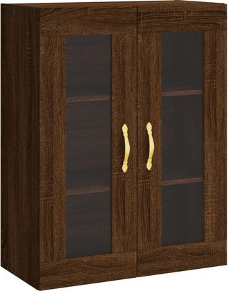 vidaXL Armario De Pared Marr&oacute;n Roble 69,5x34x90 Cm Vidaxl