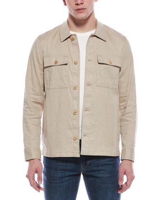 Faherty Movement Flex Linen-Blend Shirt Jacket