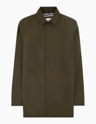 Aquascutum Mens Aquascutum Active Shell Active Mid Trench Army Green Jacket - Tan - Size: 44/Regular