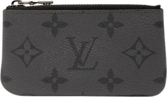 Louis Vuitton Pre-owned Bags, female, Gray, Size: ONE SIZE Pre-owned Canvas Wallet
