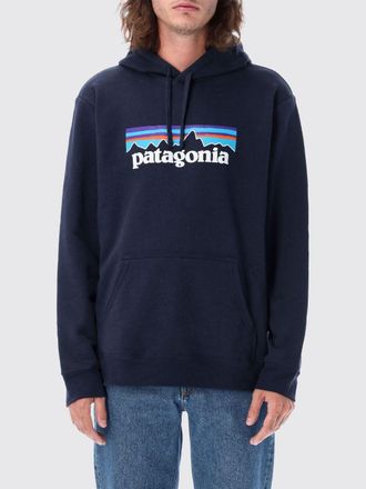 Patagonia Felpa con cappuccio relaxed fit in misto cotone riciclato con tasca a marsupio