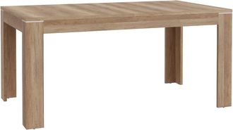 Home Heavenly Mesa comedor extensible 160x90 cm estilo r&uacute;stico roble antiguo