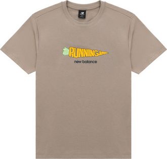 New Balance Running Graphic Tee Asia Sizing Brown Orange AMT31331-DRI
