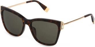Furla Zonnebril - Dames - Zonnebrillen - Bruin - 55 MM - Accessoires