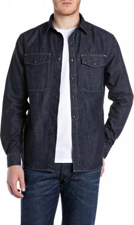 Replay M4124 Denim Shirt - Heren - Spijkeroverhemden - Blauw - S - Denim - Overhemden