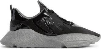 Roberto Cavalli Ladies Black Panelled V1per Low-top Sneakers, Brand Size 37 ( US Size 7 )