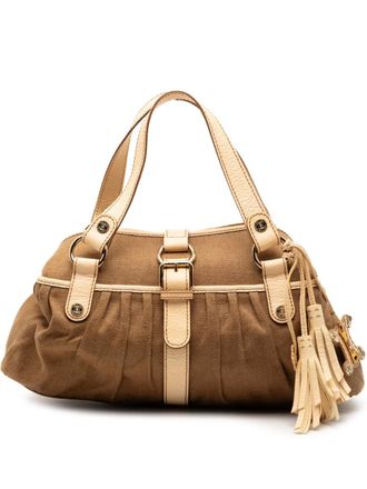 Celine 2000-2025 Canvas Boogie Tassel tote bag - Brown