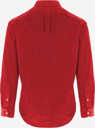 Polo Ralph Lauren Ribbed Velvet Shirt - Red