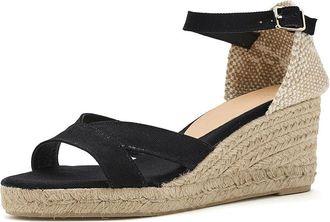 Castaner Bruna Womens Wedge Shoes Negro : EU 38 (US Womens 7.5) M, Textile