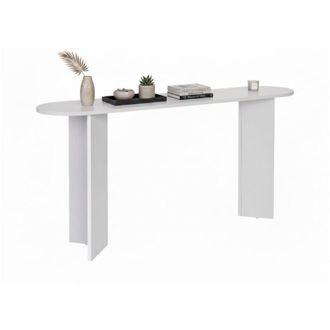 Dmora Consolle Cercino, un Ripiano, Peso Supportato 25 kg, Colore Ripiano Bianco, 150x35x75h cm Bianco
