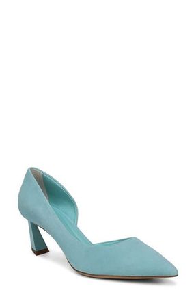 Franco Sarto Tawny Pointed Toe Half dOrsay Pump in Aquamarine at Nordstrom, Size 7.5