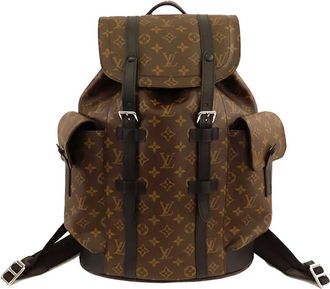 Louis Vuitton Zaino Macassar Christopher MM 2021-2025 - Nero
