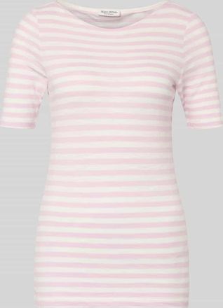 Marc O'Polo Slim Fit T-Shirt aus reiner Baumwolle in Rosa, Gr&ouml;&szlig;e XXL