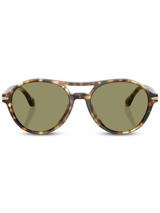 Giorgio Armani round-frame sunglasses - Brown