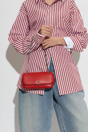 Vivienne Westwood Logo Shoulder Bag, Womens, Red