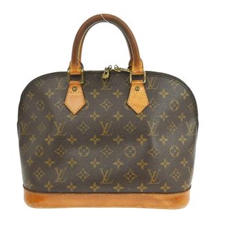 Louis Vuitton Alma Handbag Monogram Canvas Brown Canvas Handbag (Pre-Owned)
