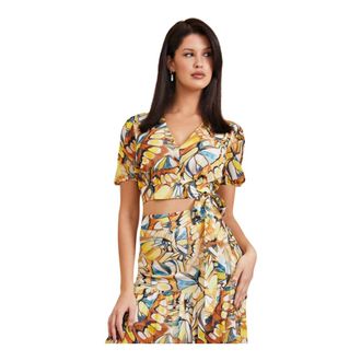 Marciano Dames, Blouses & Shirts, Geel, Maat: L Poliester