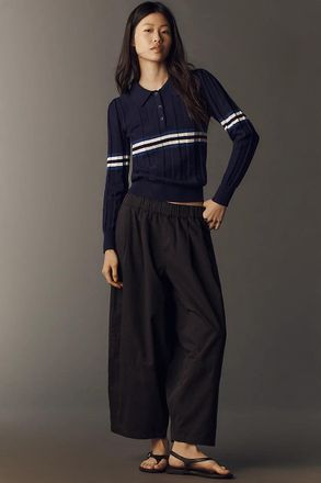 Maeve Cotton Linen Balloon Trousers Pants