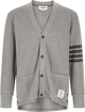 Thom Browne Grey 4BAR Cardigan