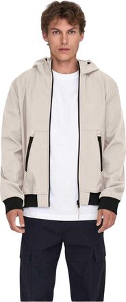 Only Softshell-jas met capuchon voor heren, model Bowie (Zilver)