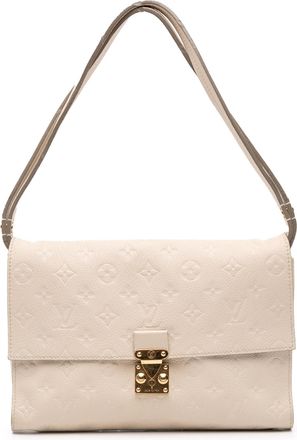 Louis Vuitton Pre-owned Womens Monogram Embossed Shoulder Bag - Ivory Leather - One Size