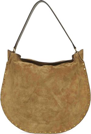 Isabel Marant Oskan Hobo Soft Bag - Dames - Schoudertassen - Bruin - ONE Size - Leer - Tassen
