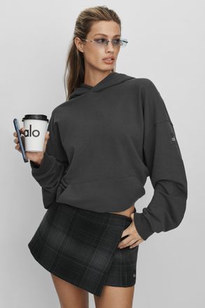 Alo | Double Take Hoodie in Anthracite, Size: Medium