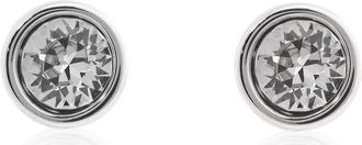 Swarovski Imber Pierced Earrings Stud Rhodium Shiny White