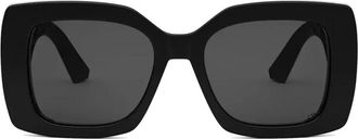 Dior Stijlvolle zonnebril met grijze lenzen - Dames - Zonnebrillen - Zwart - 54 MM - Nylon - Accessoires