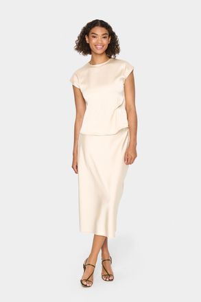 Saint Tropez Rok Regular fit Creme