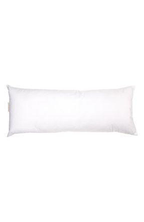 Coyuchi Feather & Down Lumbar Pillow Insert in White at Nordstrom