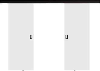 Mirjan24 Mobilier1 - Puerta Corredera Dover 199, Blanco