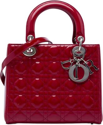 Dior Pre-owned Dior Medium Patent Cannage Lady Ladies MTHGX4MGAEEMLJNR