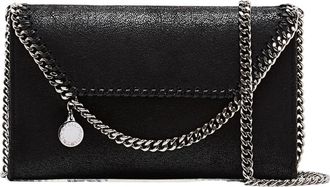 Stella McCartney Cross Body Bags, female, Black, ONE SIZE, Falabella Wallet Crossbody Bag
