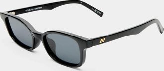 Le Specs Unisex Echelon Rectangle Small Sunglasses In Black