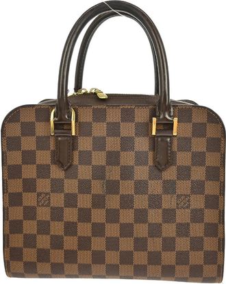 Louis Vuitton Triana Bag Damier Brown Canvas Handbag (Pre-Owned)