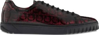 Ferragamo Ferragamo All-Over Gancini Low Top Cube Sneakers