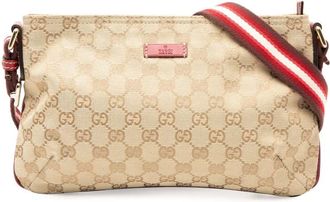 Gucci Pre-owned Gucci GG Canvas Web Crossbody Unisex 189749 001998