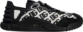 Dolce & Gabbana Black Logo Lace Up Low Top NS1 Sneakers Mens Shoes (Pre-Owned)