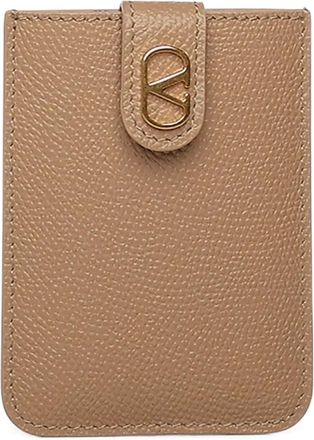 Valentino Garavani Portafoglio bi-fold con applicazione - Toni neutri