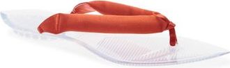 Alaia Invisible Padded Thong Sandal in Rouge Orange at Nordstrom, Size 37