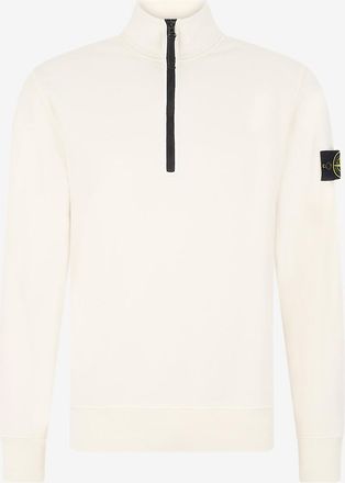 Stone Island Sweatshirt mit Stehkragen und Reissverschluss aus Baumwolle