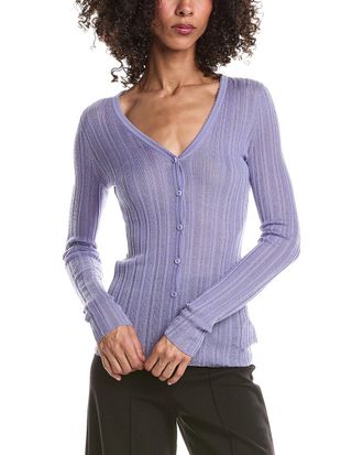 Theory Novel Rib Wool-Blend Cardigan