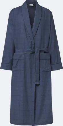 Zimmerli Checked cotton and wool flannel robe