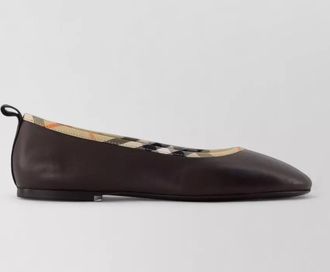 Burberry leather ballerina shoes