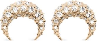 Marine Serre Crescent Embellished Earrings