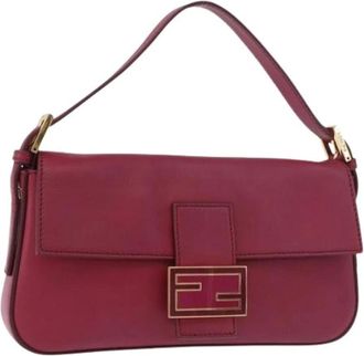 Fendi Pre-owned Vintage Schoudertas - Dames - Vintage Schoudertas - Rood - ONE Size - Leer - Vintage