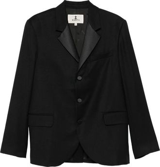 Barena Satin-lapel Three-button Blazer